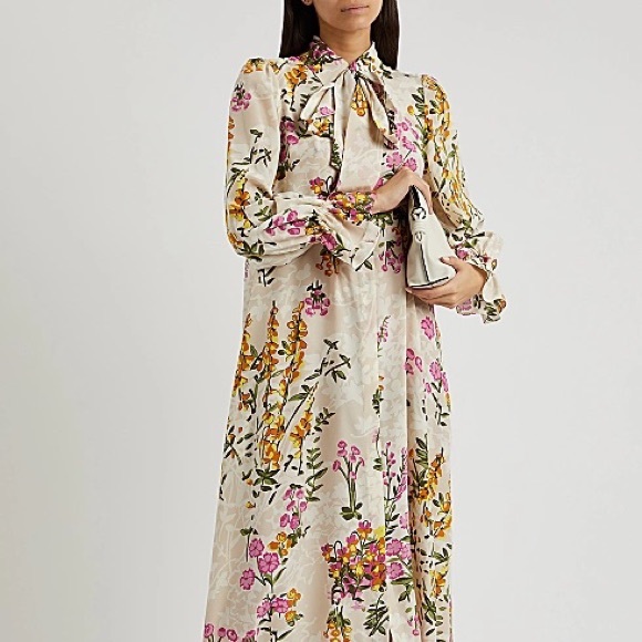 Max Mara 100% Silk midi dress NWT - Picture 2 of 6